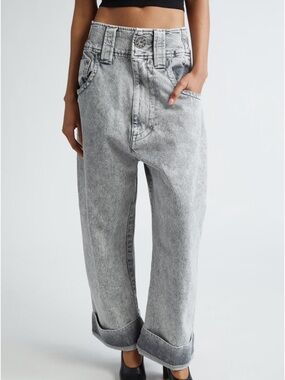 Vaquera Baby Oversize Wide Leg Jeans Gray